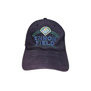 Vintage Enron Field Inaugural Game Hat 2000 Houston Astros vs Yankees Snapback